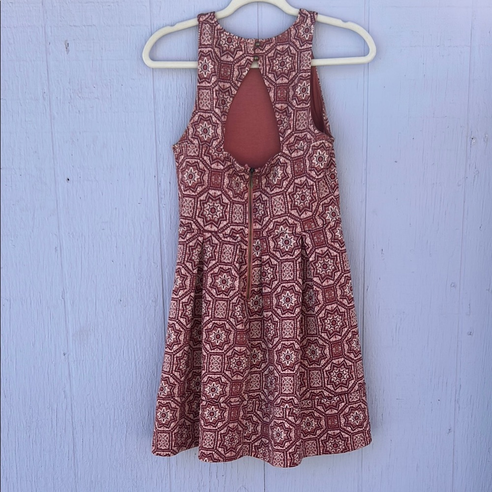 A-line mini Dress in Red Pattern - Picture 8 of 8